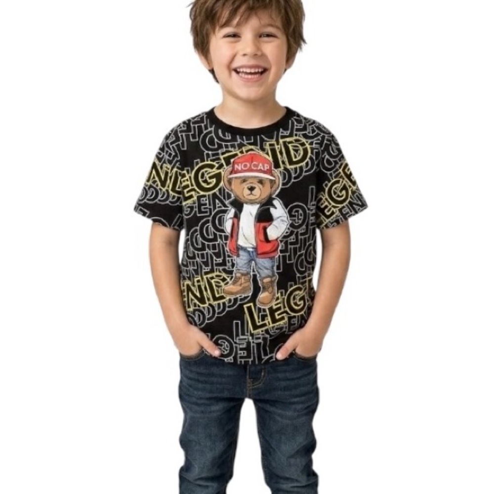 Bailey Apparel Vibes No Cap TShirt Teddy Bear Legend Black Logo Hip 6